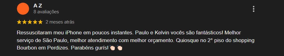Comentário Cliente 1